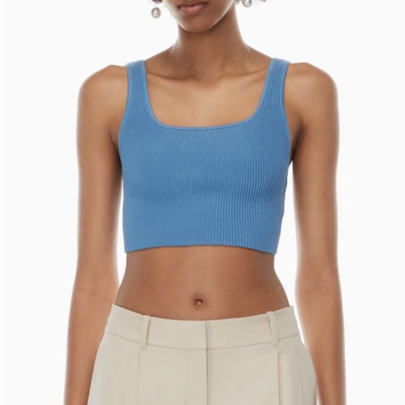 Aritzia Babaton Sculpt Knit Squareneck Cropped Tank - Picture 4 of 4